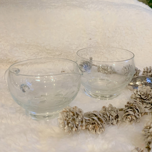 Princess House crystal cream & sugar Set