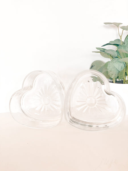Heart Shaped Glass Bowl