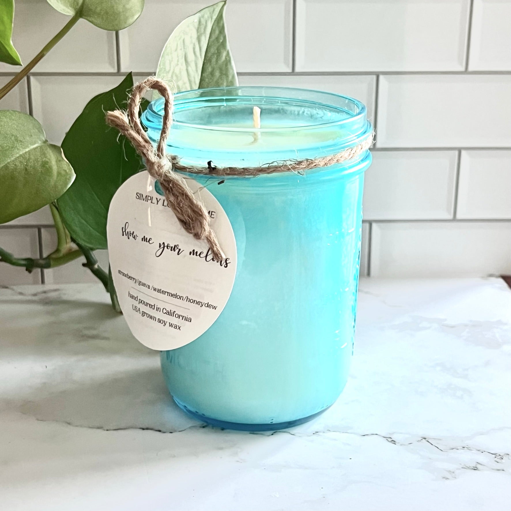 Blue Mason Jars